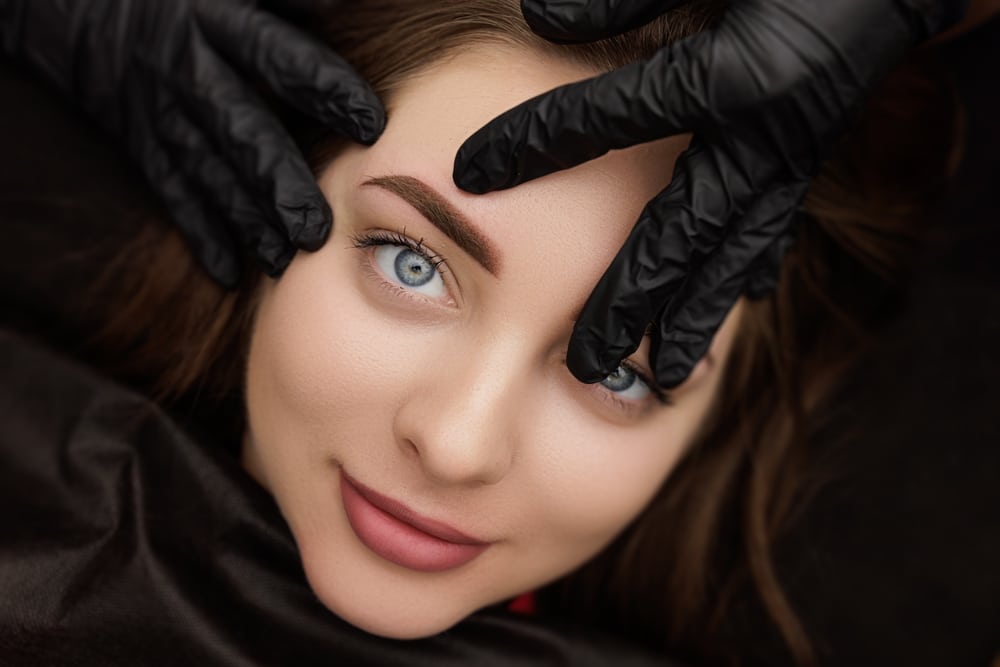 Photo,After,Correction,Of,Permanent,Eyebrow,Makeup,Posing,In,Front